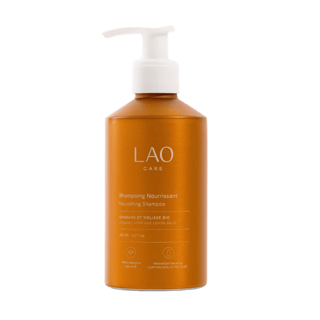 Shampoing Nourrissant au Chanvre LAO Care – soin naturel pour cheveux bouclés, frisés et cuirs chevelus sensibles