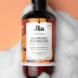 Shampoing nourrissant Jia Paris – soin hydratant naturel pour cheveux bouclés, frisés et crépus.