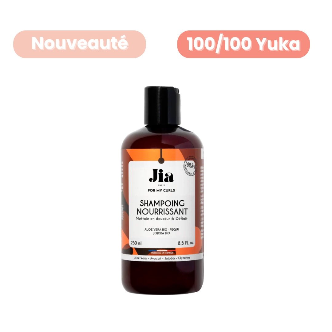 Shampoing Nourrissant For My Curls Jia Paris – soin lavant hydratant naturel pour cheveux bouclés, frisés et crépus.