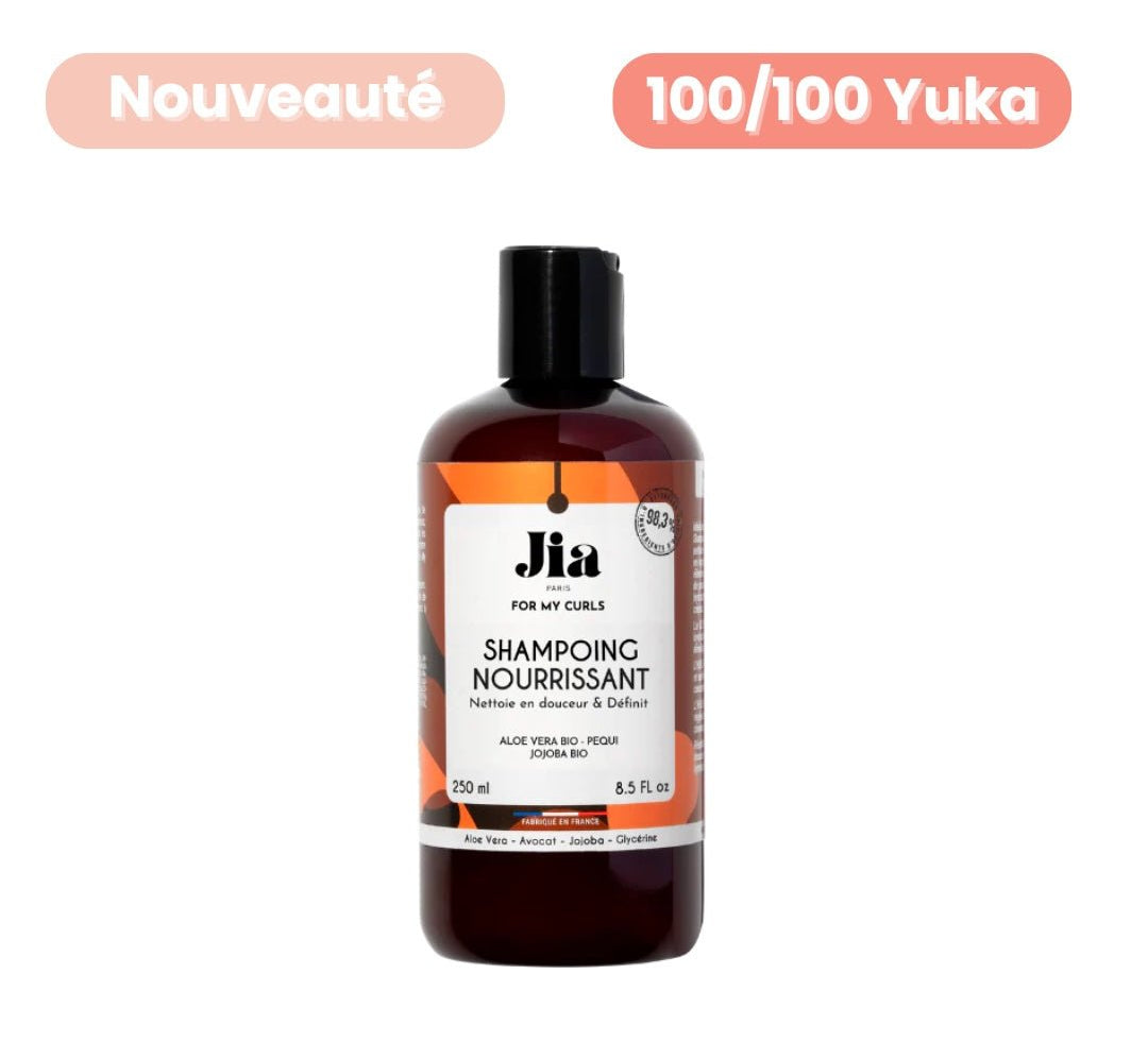 Shampoing Nourrissant For My Curls Jia Paris – soin lavant hydratant naturel pour cheveux bouclés, frisés et crépus.
