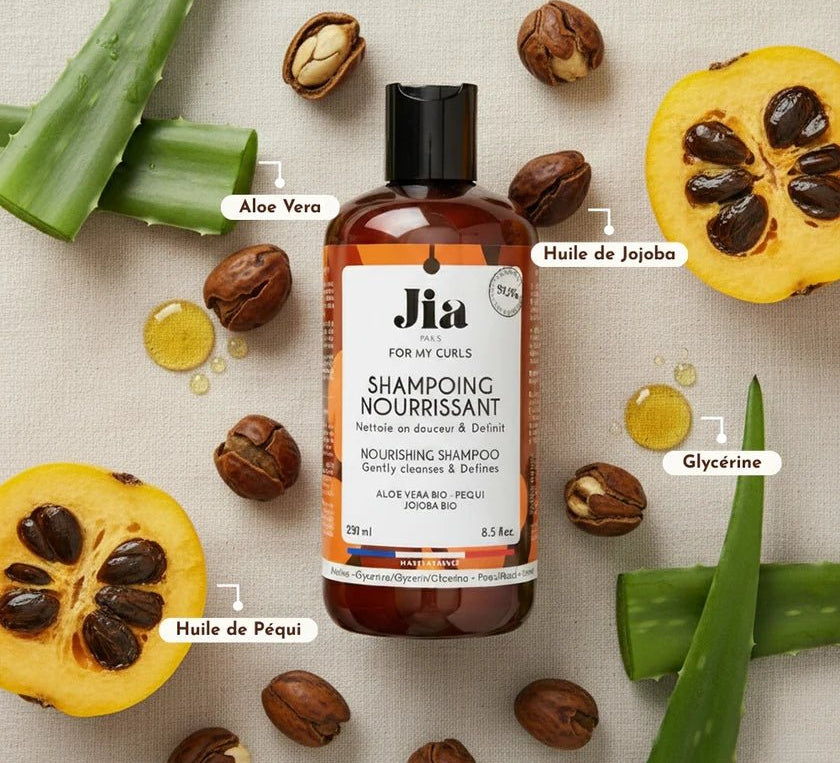 Shampoing Nourrissant For My Curls | Jia Paris – soin capillaire naturel pour cheveux ondulés, bouclés, frisés et crépus | L’Art des Boucles Suisse