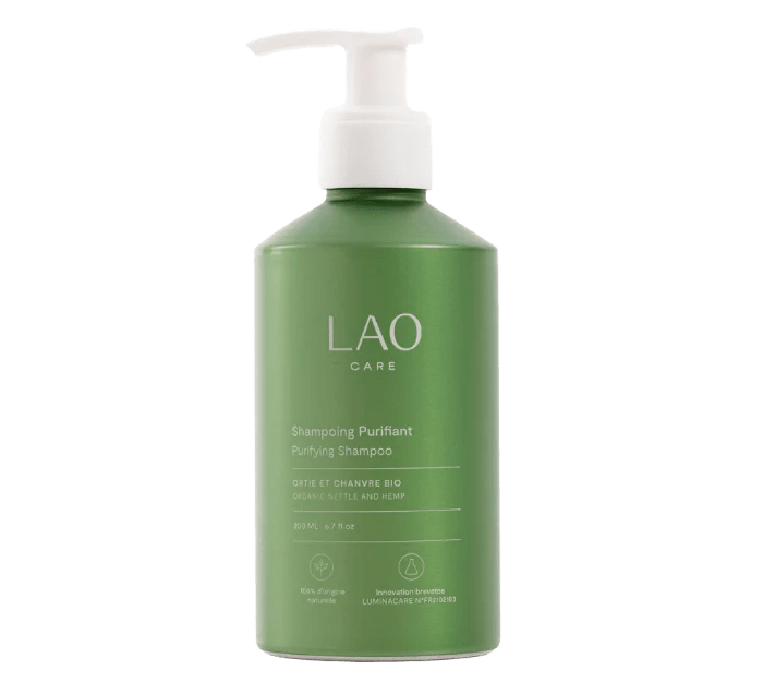 Shampoing Purifiant à l’Ortie Lao Care – soin naturel cheveux bouclés, frisés, crépus | L’Art des Boucles Suisse