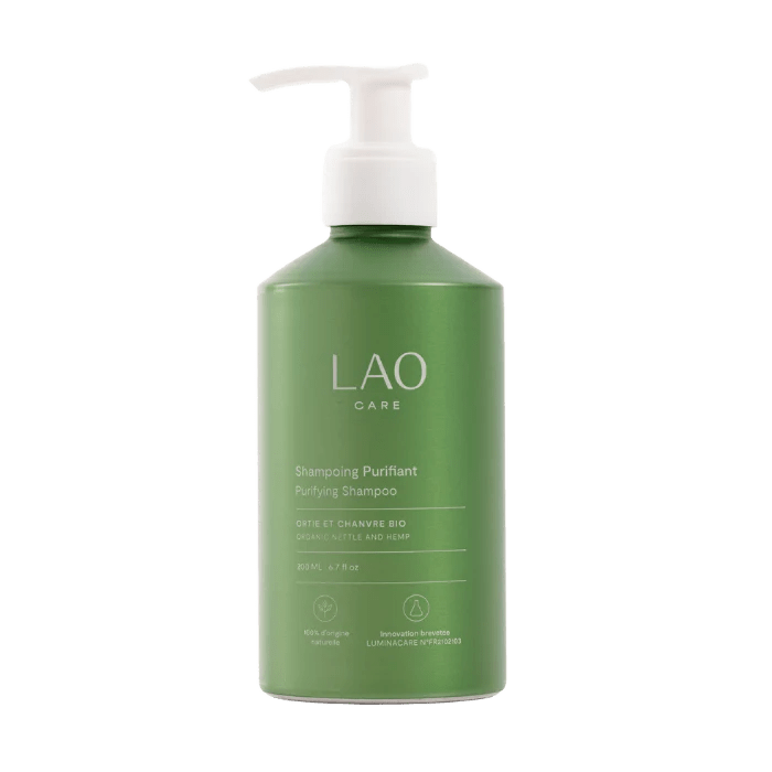 Shampoing Purifiant à l’Ortie – Lao Care – soin cheveux bouclés | L’Art des Boucles Suisse