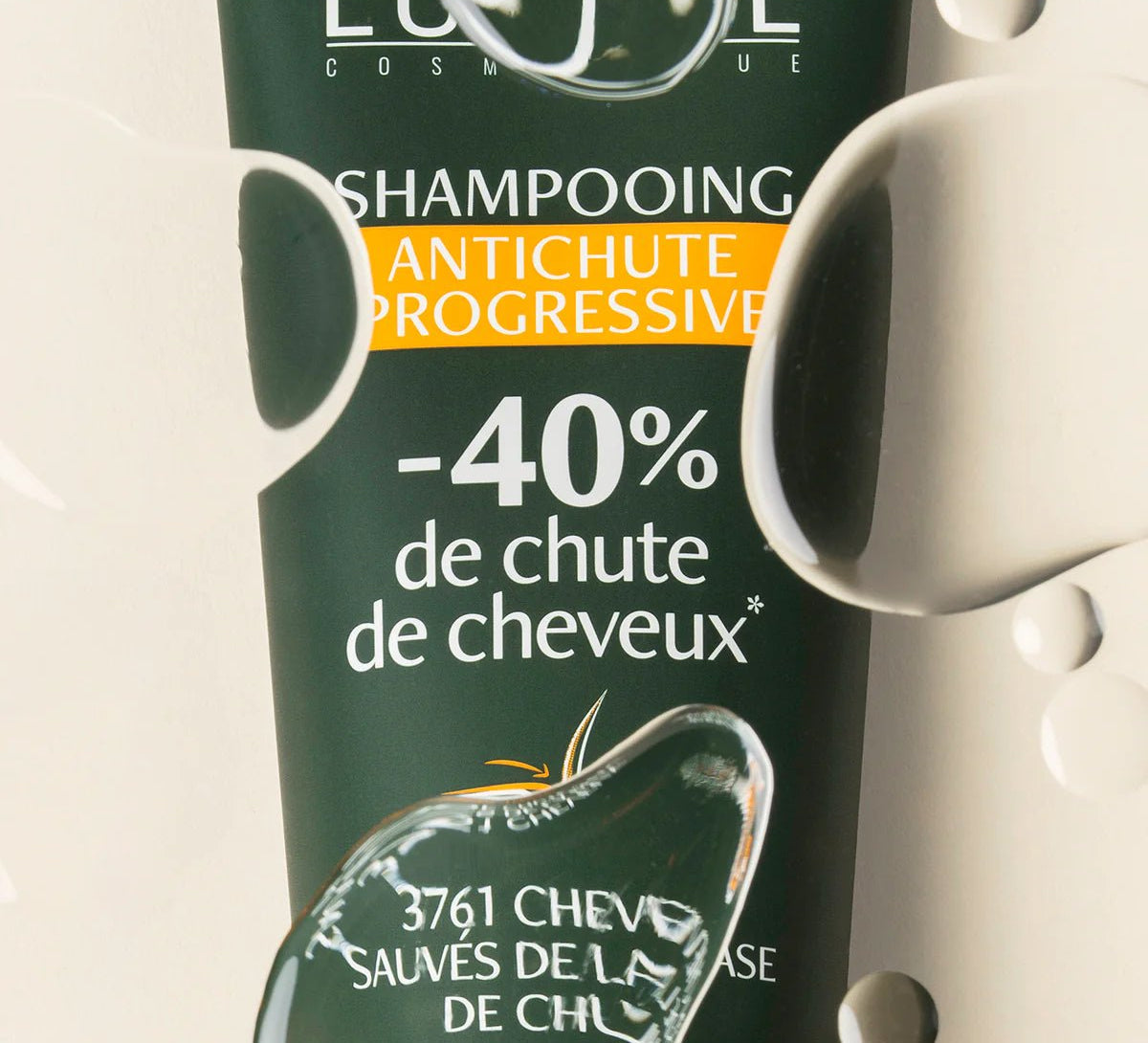 Application Shampoing Antichute Progressive Luxéol – soin douceur et force cheveux bouclés, frisés, crépus