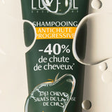 Application Shampoing Antichute Progressive Luxéol – soin douceur et force cheveux bouclés, frisés, crépus