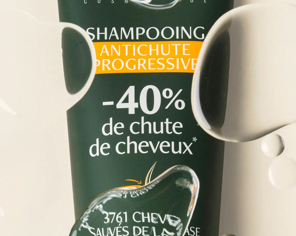 Application Shampoing Antichute Progressive Luxéol – soin douceur et force cheveux bouclés, frisés, crépus