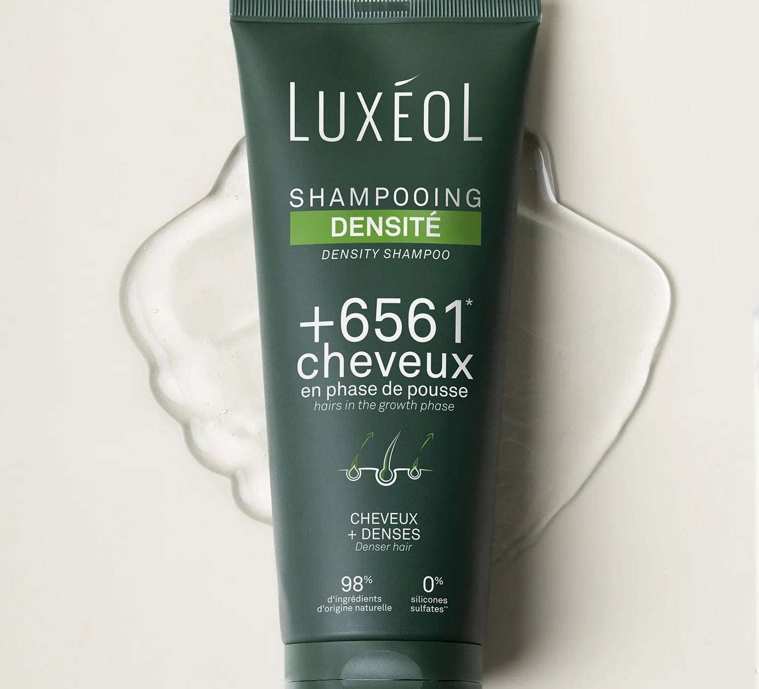 Shampooing densité Luxéol pousse cheveux volume anti-casse