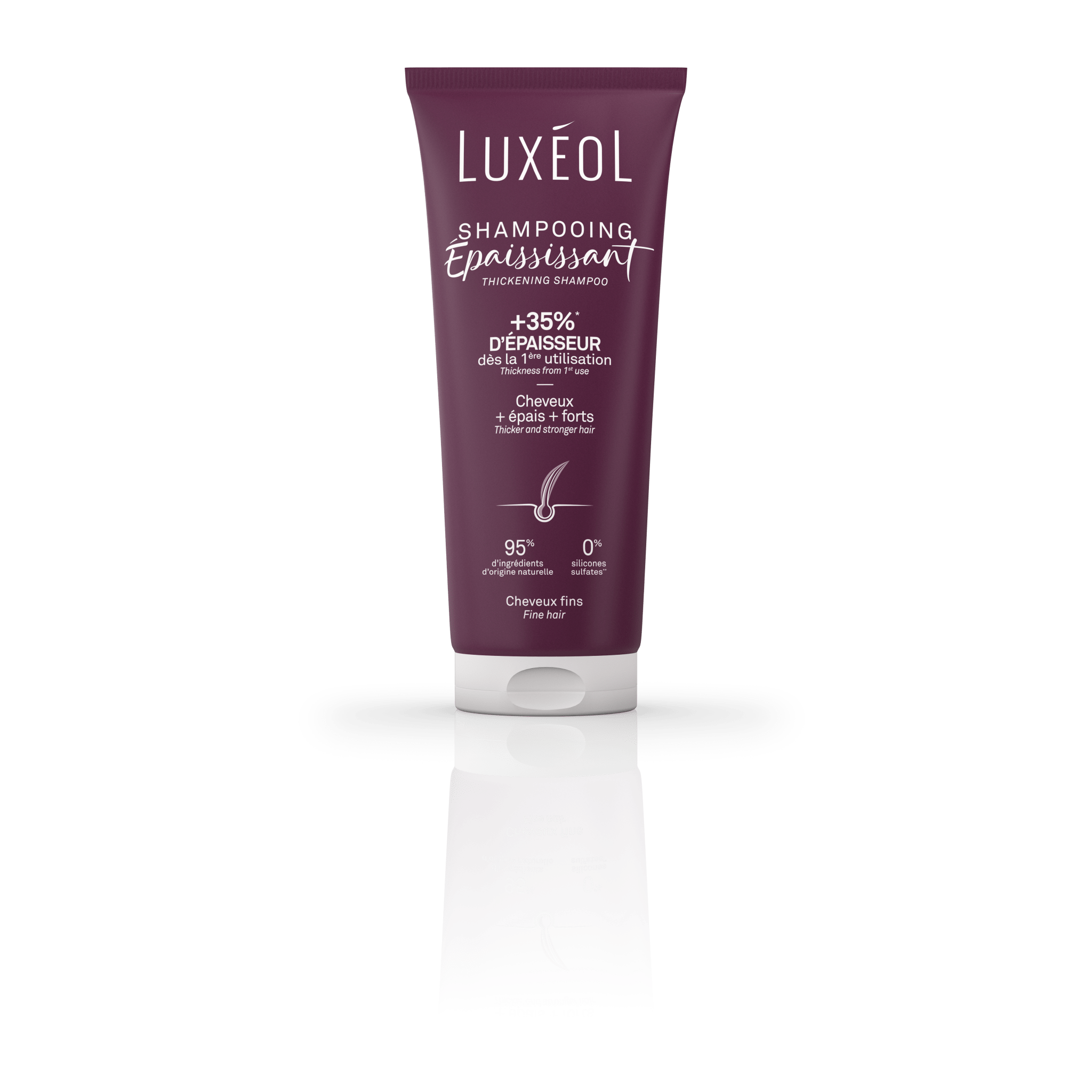 Shampooing Épaississant Cheveux Fins — Volume & Force | Luxéol – soin cheveux bouclés | L’Art des Boucles Suisse