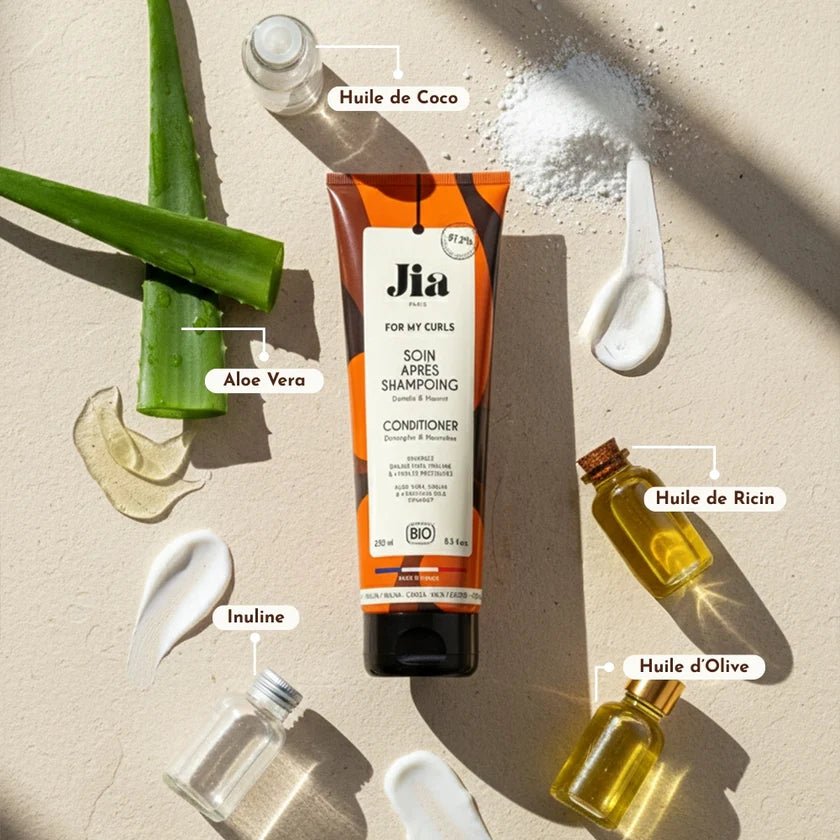 Soin Après-Shampoing – For My Curls | Jia Paris – soin capillaire naturel pour cheveux ondulés, bouclés, frisés et crépus | L’Art des Boucles Suisse