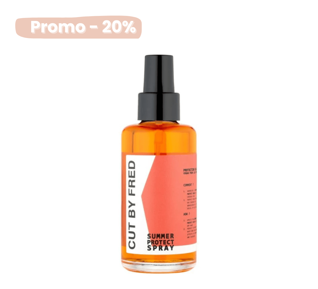 Spray protecteur été Cut By Fred – protection cheveux soleil  Spray protecteur été Cut By Fred – soin UV cheveux bouclés