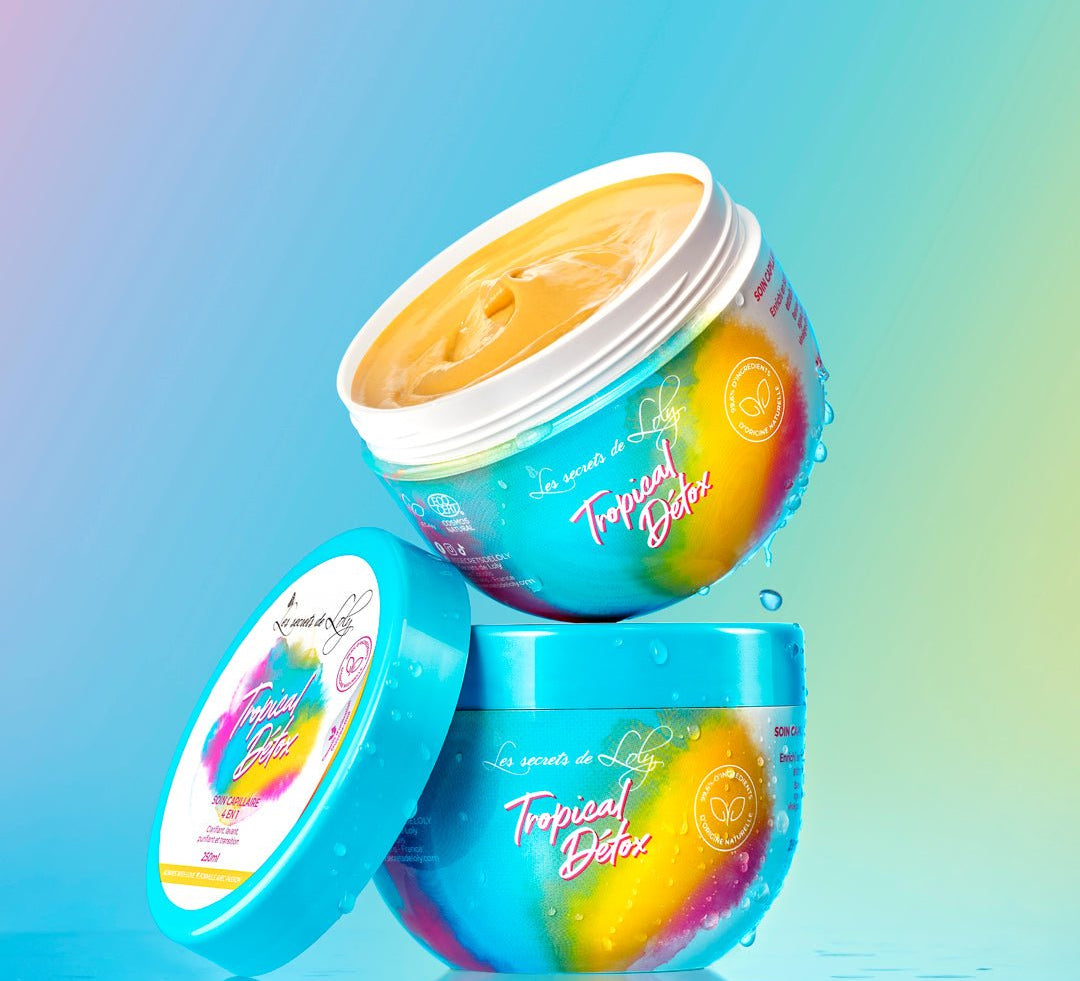 Tropical Détox Les Secrets de Loly – soin naturel cuir chevelu et boucles