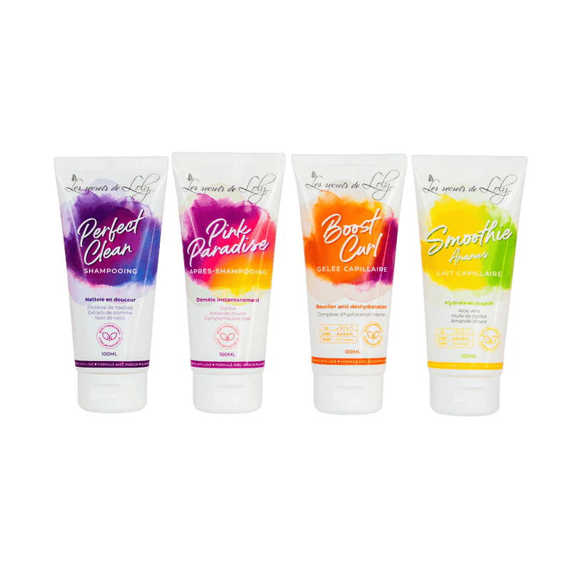 Trousse de Voyage Cheveux Frisés – soin cheveux bouclés | L’Art des Boucles Suisse