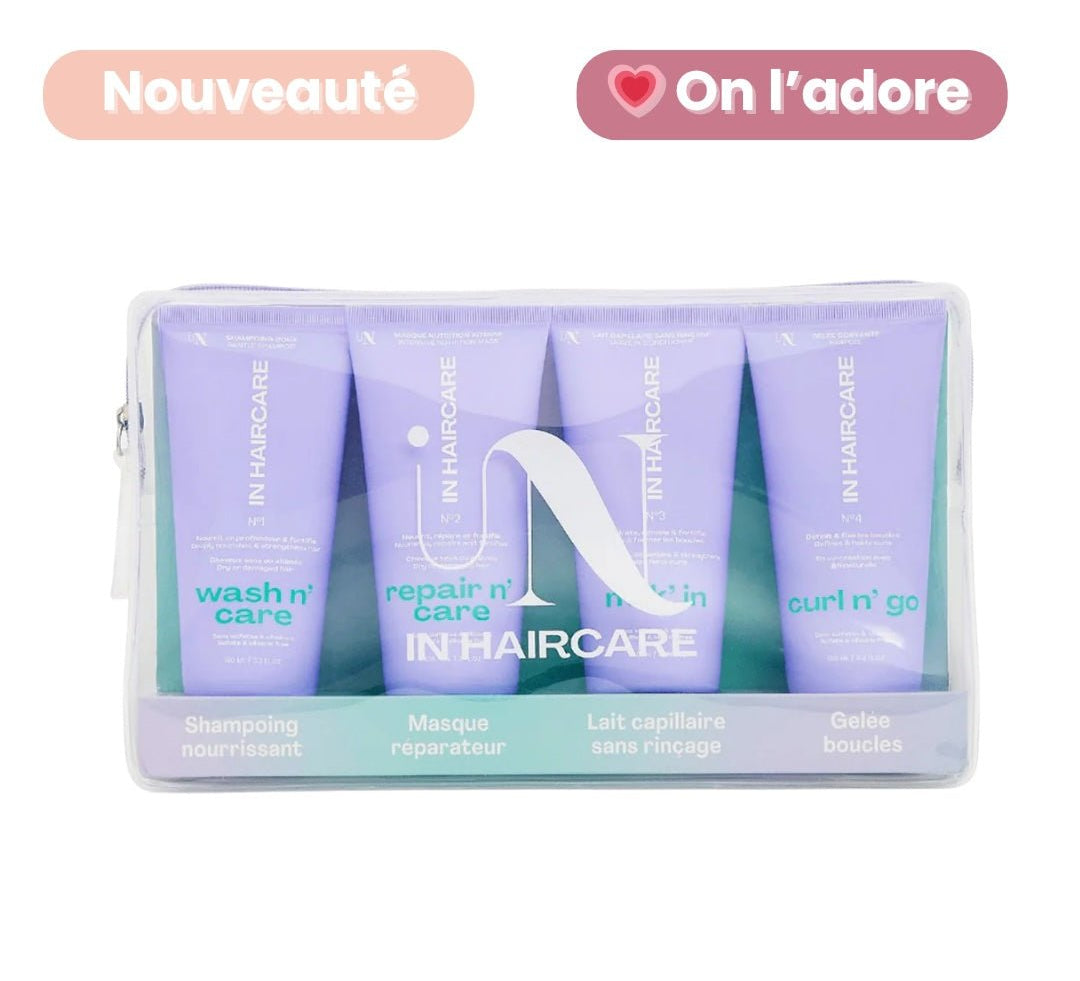 Trousse Travel n’ Go Routine Complète Voyage – soins naturels cheveux bouclés, frisés, crépus, ondulés Suisse