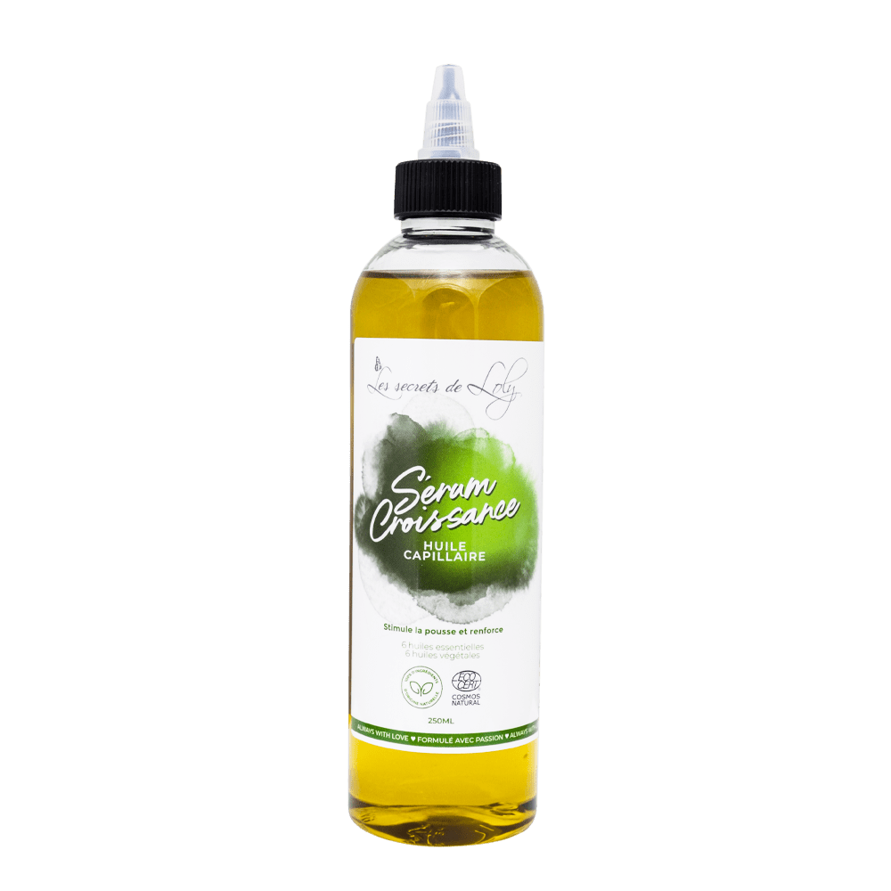 Huile Capillaire Sérum Croissance – soin cheveux bouclés | L’Art des Boucles Suisse