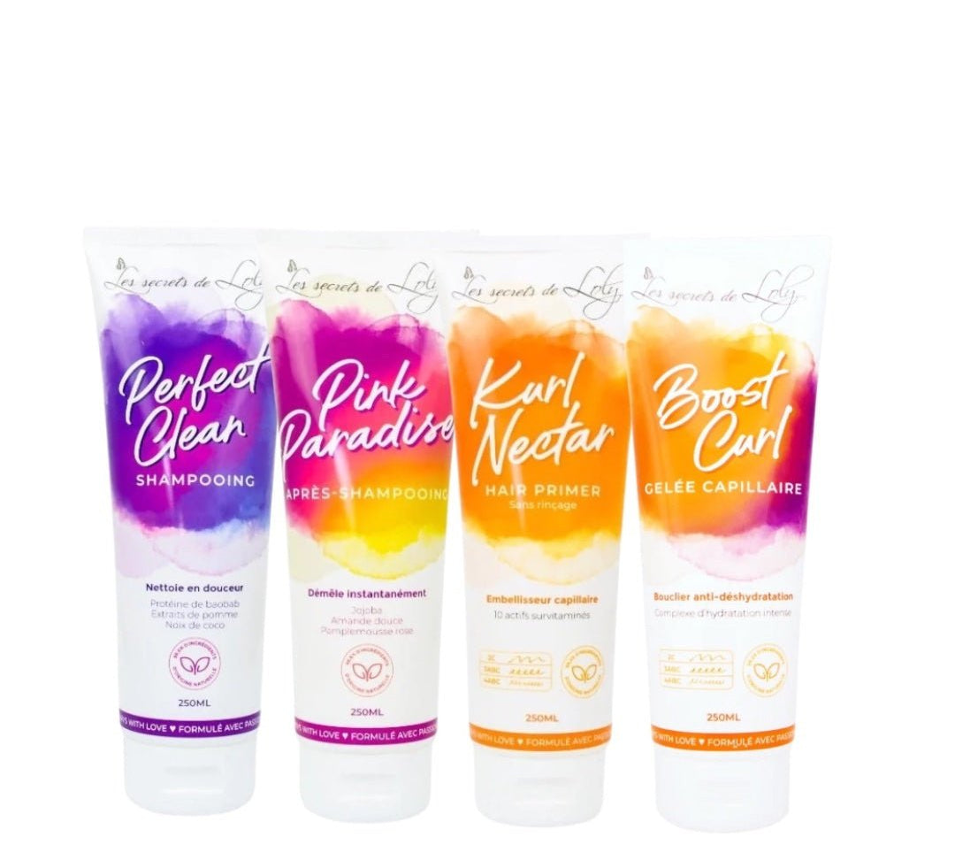 Routine capillaire complète Les Secrets de Loly – soins cheveux bouclés