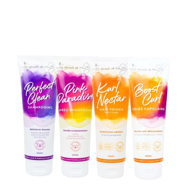 Routine capillaire complète Les Secrets de Loly – soins cheveux bouclés