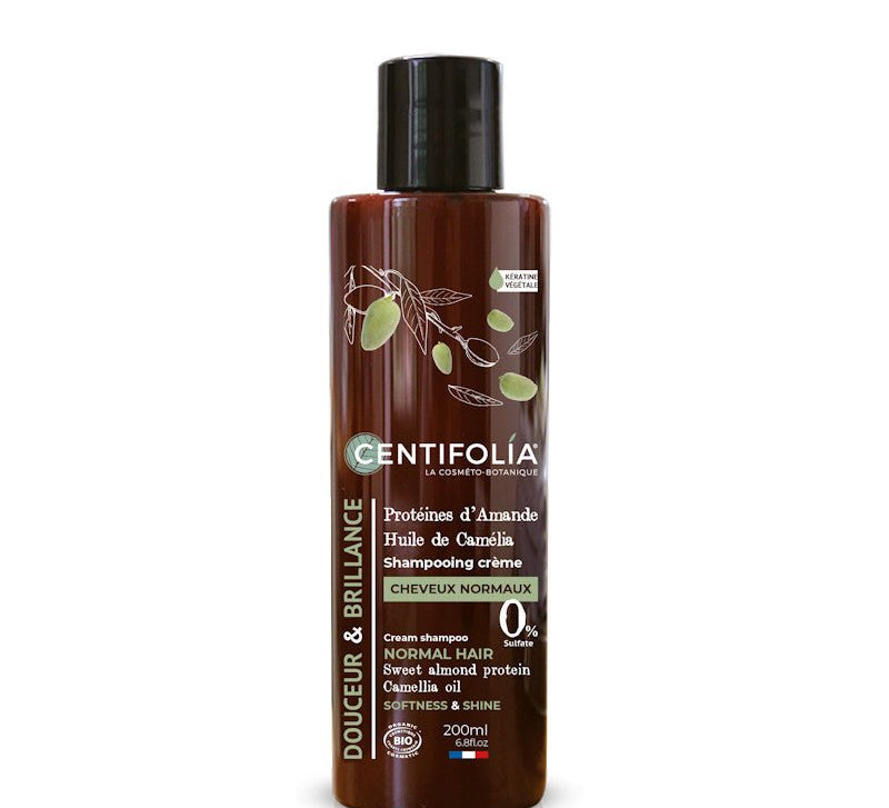 Shampoing crème Centifolia – cheveux normaux brillance et douceur