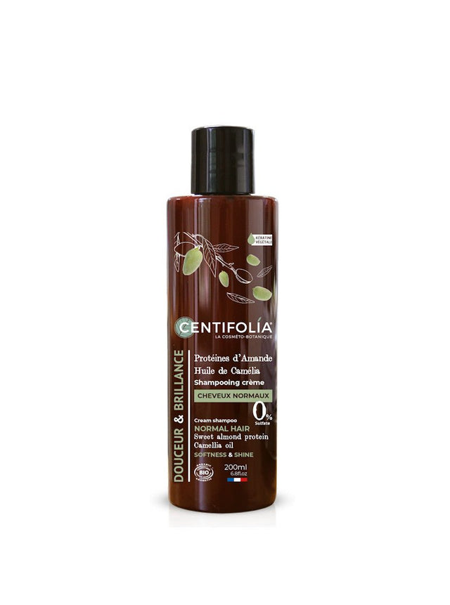 Shampoing crème Centifolia – cheveux normaux brillance et douceur