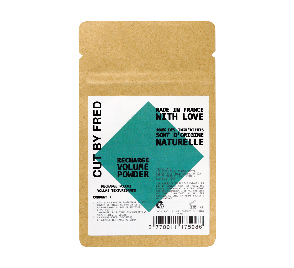 Vegan Volume Powder Recharge – poudre volume naturelle vegan pour cheveux bouclés et frisés, format recharge écologique.